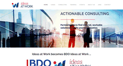 Desktop Screenshot of ideasatwork.be